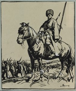 Officer of Cossacks, 1914