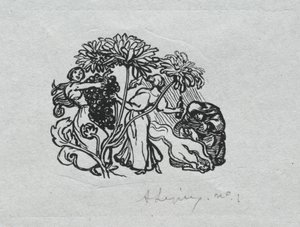 Paris Almanac, 1897: Tail-piece, Autumn, 1897