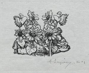 Paris Almanac, 1897: Tail-piece, Summer