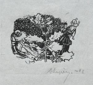 Paris Almanac, 1897: Tail-piece, Winter