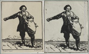 Russian Peasant by Auguste Louis Lepère