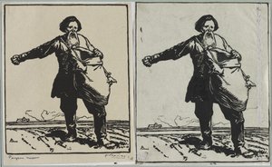 Russian Peasant, 1914 by Auguste Louis Lepère