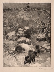 Cuvier Rock Chatillon by Auguste Louis Lepère