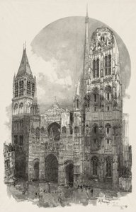 Rouen Illustrated: The Cathedral of Rouen by Auguste Louis Lepère