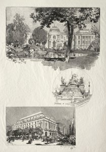 Rouen Illustré: La Musée, Fontaine St. Marie, Le Théâtre des Arts, 1896