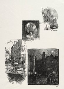 Rouen Illustrated: Rue des Charretes; Rue de Halage; Rue Eau de Robec; Place des Arts