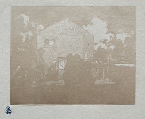 The Beggars at the Last House by Auguste Louis Lepère