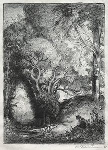 The Ravine in June by Auguste Louis Lepère