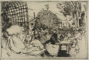 The Two Hunchbacks by Auguste Louis Lepère