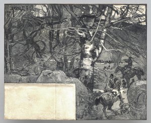 A Hunt, Mount Gérard by Auguste Louis Lepère