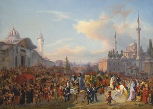 Sultan Mahmud II Leaving The Bayezid Mosque, Constantinople, 1837