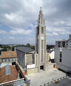 General view of the Church Notre Dame de Le Raincy (1923)