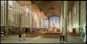 Interior view of the church