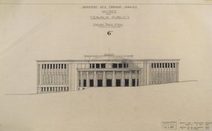 Project for the Musee des Travaux Publiques, Facade, Place d