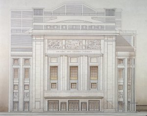 Theatre des Champs-Elysees: Facade - Project by Perret