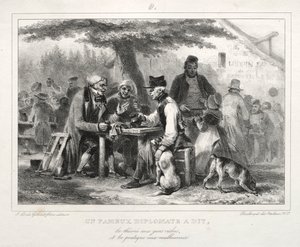 Album for 1832: A famous diplomat said..., 1832 by Auguste Raffet