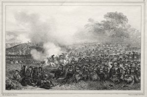 Album for 1835: Carré enfoncé... by Auguste Raffet