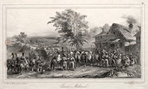 Album for 1831: Military Convoy by Auguste Raffet