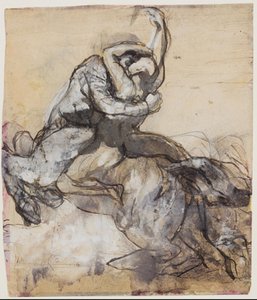 Centaur Kidnapping a Young Man by Auguste Rodin