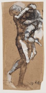 Woman Carrying a Boy by Auguste Rodin