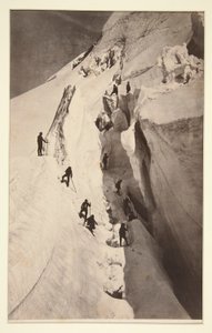 Mont Blanc, La Crevasse by Auguste Rosalie Bisson