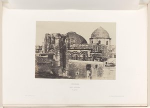 View of the Church of the Holy Sepulchre in Jerusalem