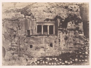 Jerusalem, Valley of Josaphat, Tomb of St. James by Auguste Salzmann
