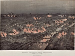 Commune of Paris Night of May 23 to 24 Fires in Paris by Auguste Victor Deroy