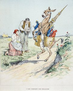 The donkey bearing relics in the 