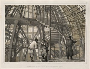 Metal Construction Inside of the Cathedral From: The Construction of the Saint Isaacs Cathedral, 1845