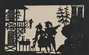 Double-sided Silhouette by Augustin Amant Constant Fidele Edouart