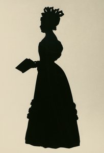 Silhouette of Susan Edmonstone Ferrier, Scottish novelist, ca 1830