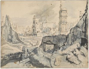 Brussels after the Bombardment in 1695