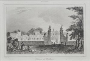 View of the Wilanów Palace by Augustin François Lemaiand#770tre