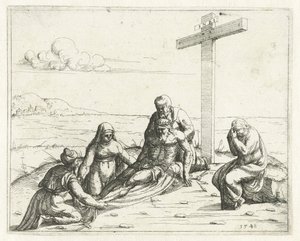 Lamentation of Christ by Augustin Hirschvogel