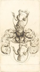 Coat of Arms of Unknown Man by Augustin Hirschvogel