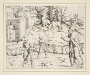 Elijah Mocked by the Children by Augustin Hirschvogel
