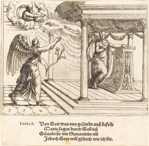 The Annunciation by Augustin Hirschvogel