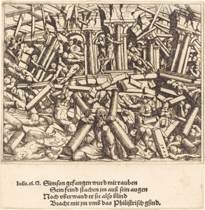 The Death of Samson by Augustin Hirschvogel