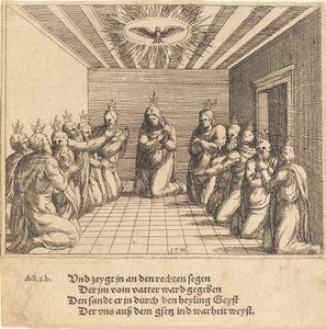 The Descent of the Holy Spirit by Augustin Hirschvogel