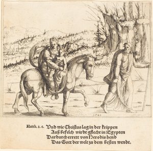 The Flight into Egypt, 1548 by Augustin Hirschvogel