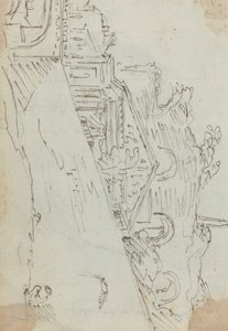 Ancient Ruins on the Bank of the Tiber by Augustin Pajou
