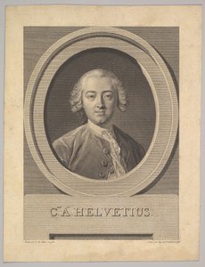 Portrait of Claude Adrien Helvétius by Augustin de Saint Aubin