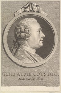 Portrait of Guillaume Coustou by Augustin de Saint Aubin