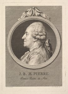 Portrait of Jean-Baptiste-Marie Pierre by Augustin de Saint Aubin