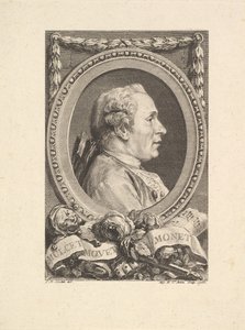Portrait of Jean Monnet by Augustin de Saint Aubin