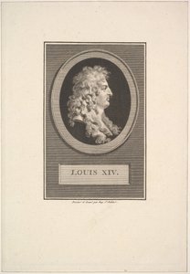 Portrait of Louis XIV by Augustin de Saint Aubin