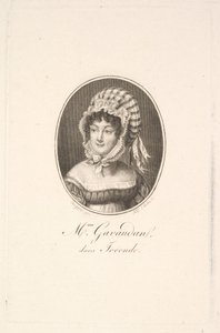 Portrait of Madame Gavaudan by Augustin de Saint Aubin