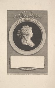 Portrait of Her Royal Highness Madame, Duchess of Angoulême, Daughter of Louis XVI by Augustin de Saint Aubin