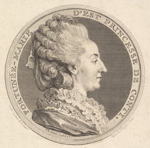 Print of a Portrait Medal of Fortunée-Marie d